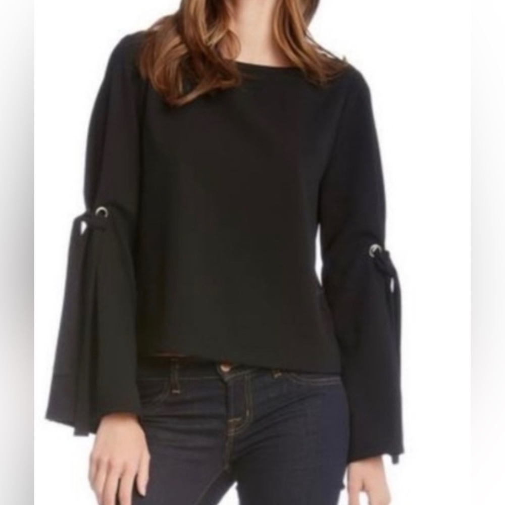 Fifteen Twenty Tie Sleeve Bell Blouse
